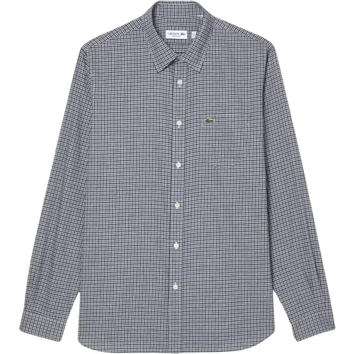 Men Flannel Checkered Shirt , male, Sizes: 5XL, 2XL, 6XL, 4XL, L, XL, 3XL - Lacoste - Modalova