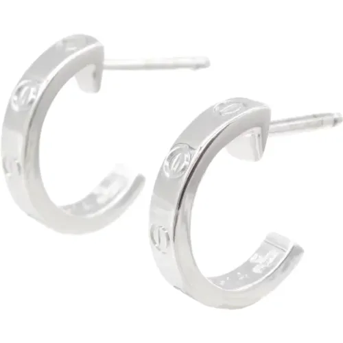 Pre-owned Jewellery, female, , Size: ONE SIZE Pre-owned Metal earrings - Cartier Vintage - Modalova