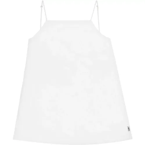 V-Back Cotton Top , female, Sizes: XS, M - MM6 Maison Margiela - Modalova