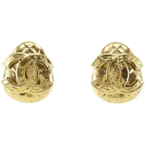 Pre-owned Jewellery, female, , Size: ONE SIZE Pre-owned Metal earrings - Chanel Vintage - Modalova