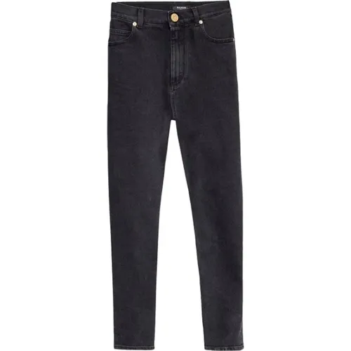 Slim-fit jeans , female, Sizes: L, XL - Balmain - Modalova