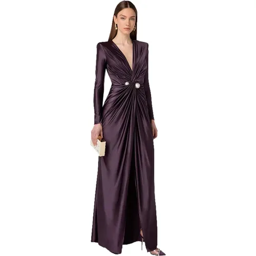 Maxi Dress , female, Sizes: S - Elisabetta Franchi - Modalova