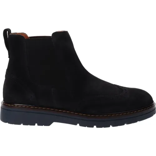 Chelsea Boots, male, , Size: 6 US Mens Leather Ankle Boots - Nerogiardini - Modalova