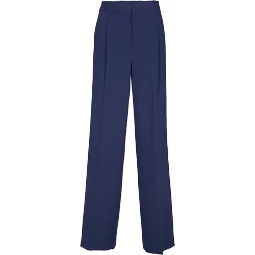 Blaue Plissierte Hose Hohe Taille - Michael Kors - Modalova