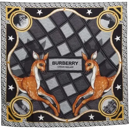 Pre-owned Scarves, female, , Size: ONE SIZE Pre-owned Silk scarves - Burberry Vintage - Modalova