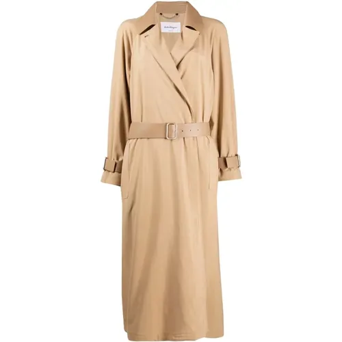 Trench Coat for Women , female, Sizes: 2XS, XS - Salvatore Ferragamo - Modalova