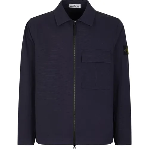 Light Jackets, male, , Size: L Casual Shirts Collection - Stone Island - Modalova