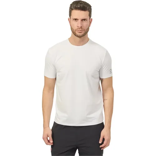 Weißes T-Shirt aus technischem Stoff , Herren, Größe: L - Suns - Modalova