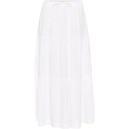 Flounce Skirt Bright Linen , female, Sizes: L - Part Two - Modalova