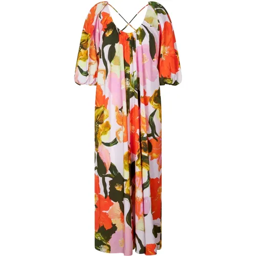 Sommer Tag Mohnblumen Maxikleid , Damen, Größe: XL - Stine Goya - Modalova