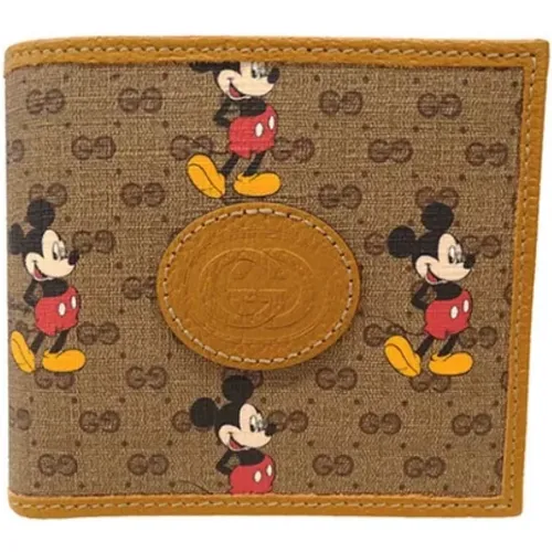 Pre-owned Wallets, female, , Size: ONE SIZE Pre-owned Canvas wallets - Gucci Vintage - Modalova