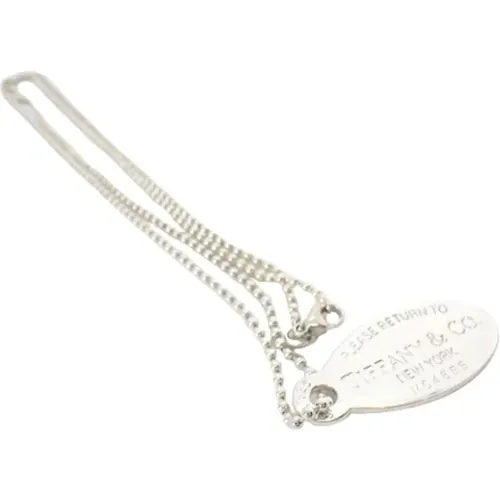 Pre-owned Jewellery, female, , Size: ONE SIZE Pre-owned Silver necklaces - Tiffany & Co. Pre-owned - Modalova