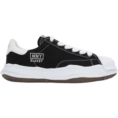 Schwarze Canvas Low-Top Sneakers , Damen, Größe: 37 EU - MIHARA YASUHIRO - Modalova