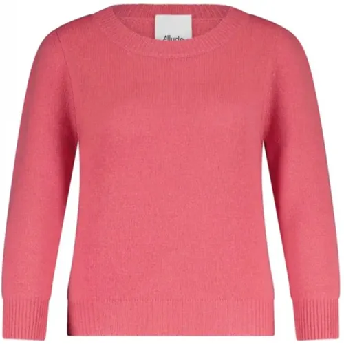 Luxurious Wool-Cashmere Pullover , female, Sizes: L, XL - allude - Modalova