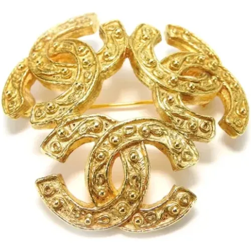 Pre-owned Jewellery, female, , Size: ONE SIZE Pre-owned Metal brooches - Chanel Vintage - Modalova