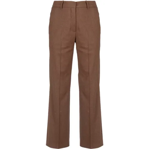 Wool Straight Leg Pants , female, Sizes: M, L - Alysi - Modalova