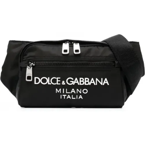Gürteltasche mit geprägtem Logo , Herren, Größe: ONE Size - Dolce & Gabbana - Modalova