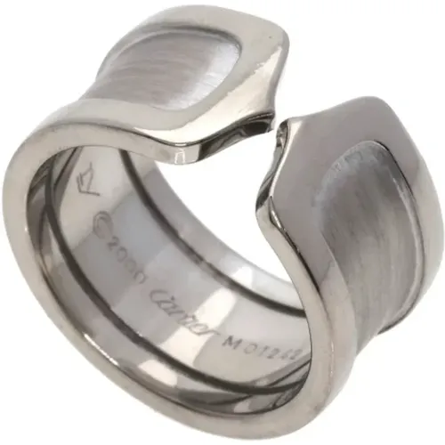 Pre-owned Jewellery, female, , Size: ONE SIZE Pre-owned White Gold rings - Cartier Vintage - Modalova