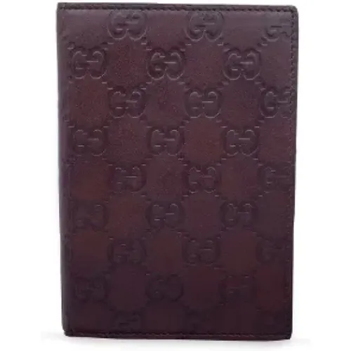 Pre-owned Leather home and office accessories , female, Sizes: ONE SIZE - Gucci Vintage - Modalova