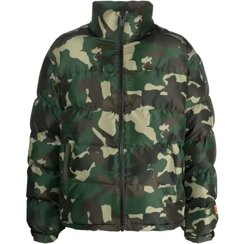 Camo Puffer Jacket , male, Sizes: S, M - Heron Preston - Modalova