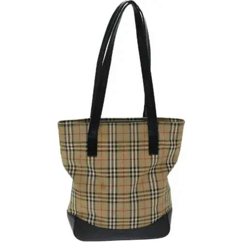 Pre-owned Canvas shoulder-bags , female, Sizes: ONE SIZE - Burberry Vintage - Modalova