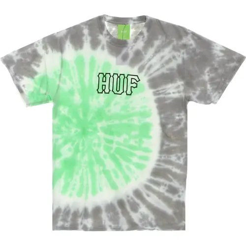 T-Shirts, male, , Size: S Green Tie-Dye Tee Mens T-Shirt - HUF - Modalova