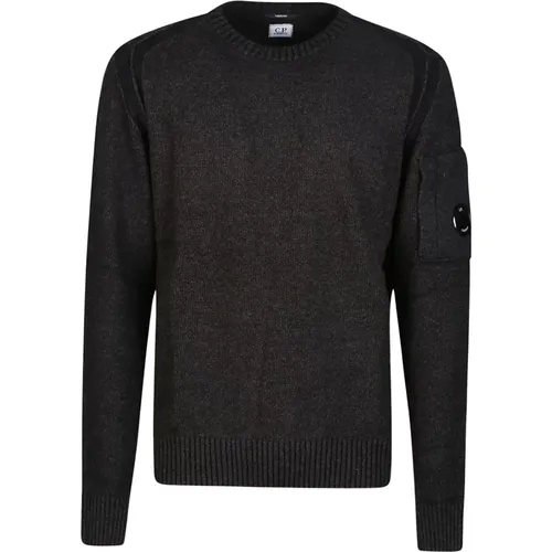Olive Night Sweater , male, Sizes: M - C.P. Company - Modalova