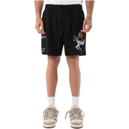 Lyocell Bermuda Shorts with Elastic Waist , male, Sizes: S, M - Represent - Modalova