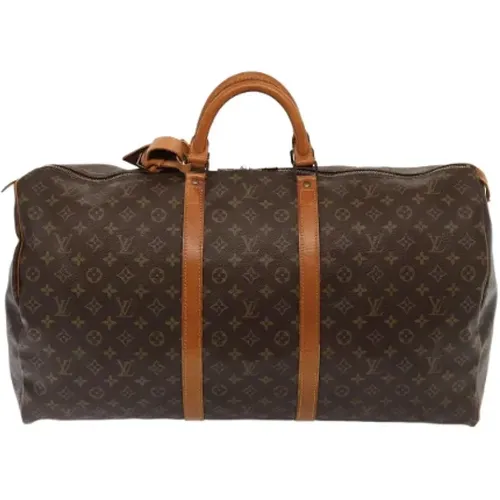 Pre-owned Weekend Bags, female, , Size: ONE SIZE Pre-owned Canvas travel-bags - Louis Vuitton Vintage - Modalova