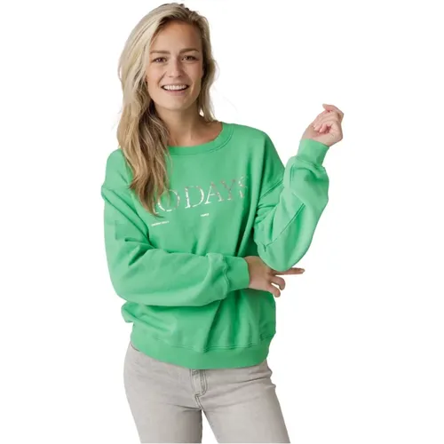 Logo Sweater Loose Fit , female, Sizes: M, S, L - 10Days - Modalova
