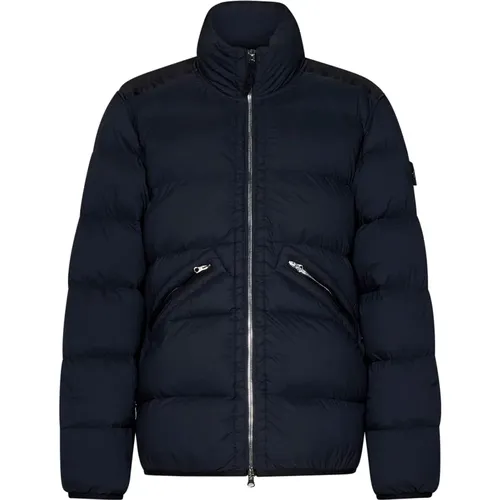 Blaue Parka Aw24 Herrenbekleidung - Stone Island - Modalova