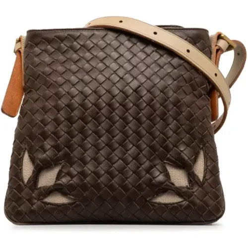 Pre-owned Cross Body Bags, female, , Size: ONE SIZE Pre-owned Leather crossbody-bags - Bottega Veneta Vintage - Modalova