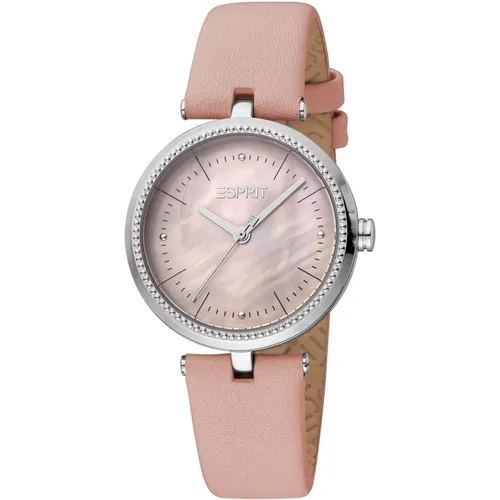 Silberne Damenmode Uhr , Damen, Größe: ONE Size - Esprit - Modalova
