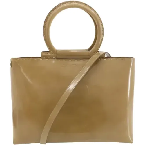 Pre-owned Cross Body Bags, female, , Size: ONE SIZE Pre-owned Leather handbags - Salvatore Ferragamo Pre-owned - Modalova