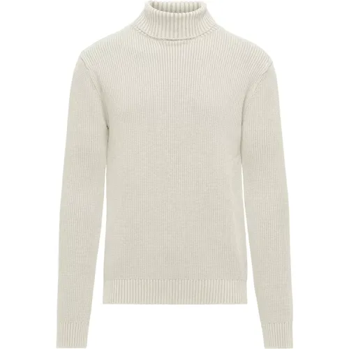 Turtlenecks, male, , Size: L Cold-dyed Cotton Turtleneck - BomBoogie - Modalova