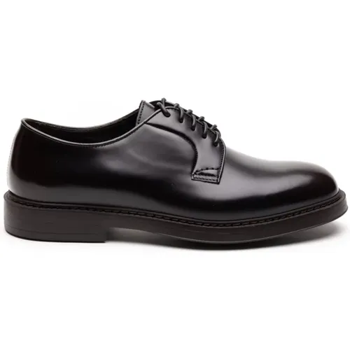 Dunkelbraune flache Schuhe Derby - Doucal's - Modalova