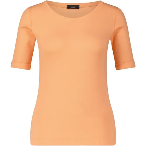 Geripptes T-Shirt , Damen, Größe: 2XL - Marc Cain - Modalova