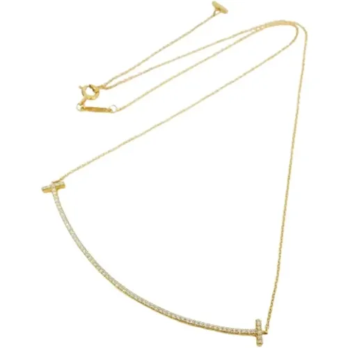 Pre-owned Jewellery, female, , Size: ONE SIZE Pre-owned Gold necklaces - Tiffany & Co. Pre-owned - Modalova