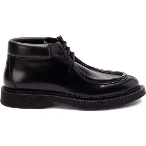 Lace-up Boots, male, , Size: 10 US Lace-up Ankle Boots Leather Italy Men - Saint Laurent - Modalova