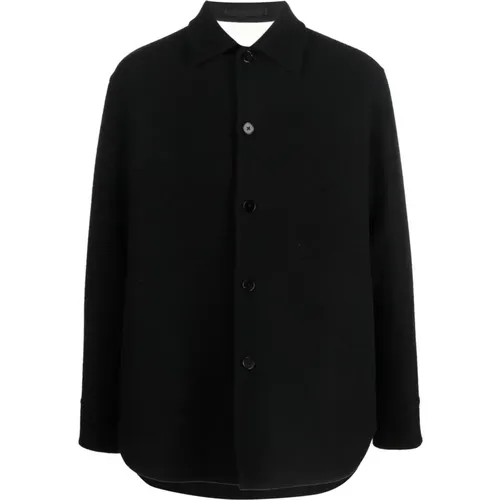 Wool Button-Up Overshirt Italy , male, Sizes: XL - Jil Sander - Modalova