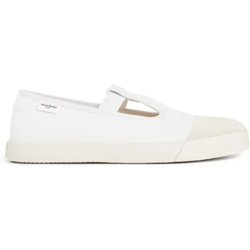 Weiße Canvas Mary Jane Schuhe , Herren, Größe: 44 EU - Maison Margiela - Modalova