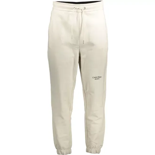 Sweatpants, male, , Size: XL Mens Sporty Elastic Waist Pants - Calvin Klein - Modalova