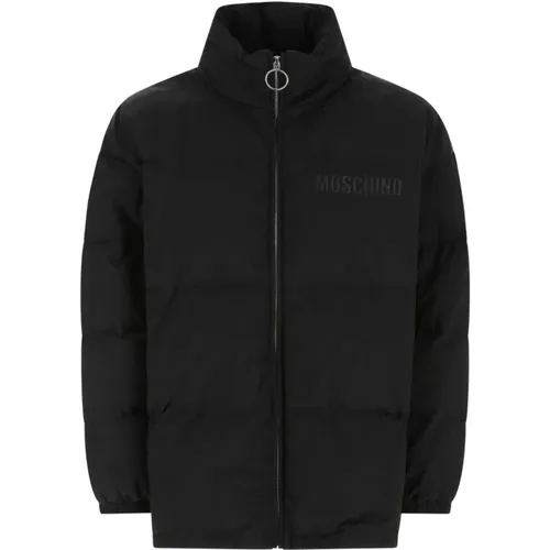 Down Jackets, male, , Size: M Down Jacket, Stay Warm and Stylish with Giubbino Men`s Down Jacket - Moschino - Modalova