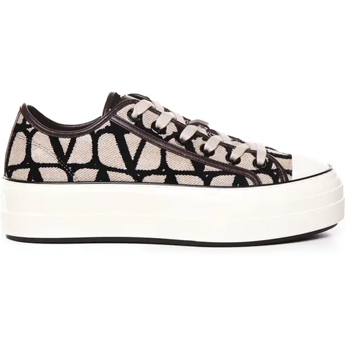 Iconographe Fabric Sneakers , female, Sizes: 6 UK - Valentino Garavani - Modalova