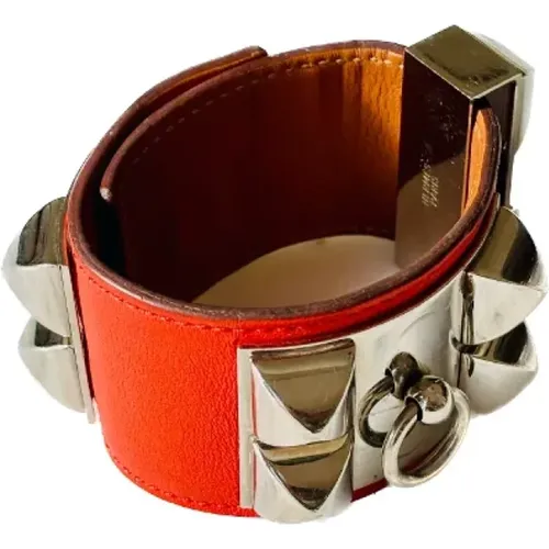 Pre-owned Jewellery, female, , Size: ONE SIZE Pre-owned Leather bracelets - Hermès Vintage - Modalova