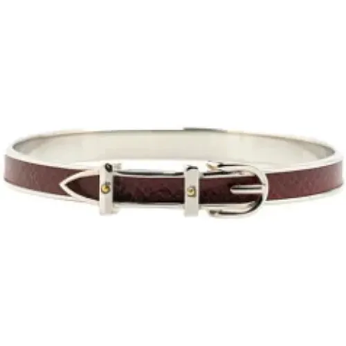 Pre-owned Jewellery, female, , Size: ONE SIZE Pre-owned Leather bracelets - Hermès Vintage - Modalova