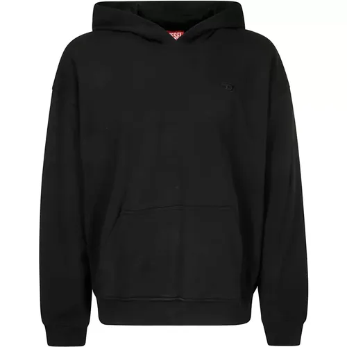 Kapuzen-Sweatshirt mit Logo , Herren, Größe: S - Diesel - Modalova