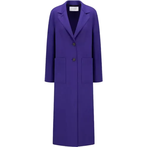 Single-Breasted Coats, female, , Size: XS Wool Coat - Harris Wharf London - Modalova