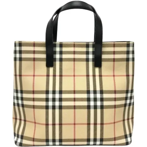 Pre-owned Tote Bags, female, , Size: ONE SIZE Pre-owned Canvas handbags - Burberry Vintage - Modalova