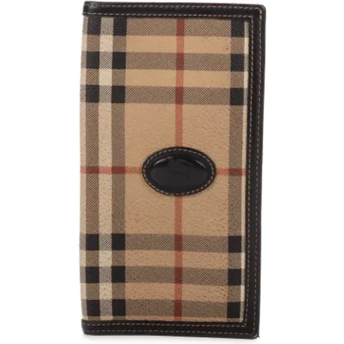 Pre-owned Coated canvas wallets , female, Sizes: ONE SIZE - Burberry Vintage - Modalova